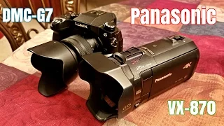 Panasonic DMC-G7 Mirror-less vs Panasonic VX870 Camcorder!