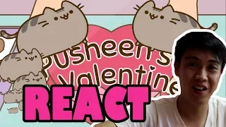 PUSHEEN'S VALENTINE 【#pusheensvalentine by Jess the Dragoon：Animation Reaction in Chinese】【中文版反应视频】