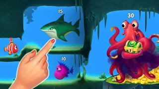 Mini game fishdom ads, help the little fish Part 25 Octopus's treasure