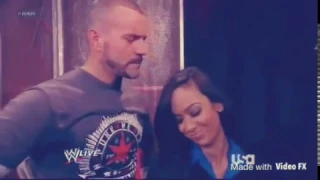 CM Punk & AJ Lee Backstage Segment- WWE Raw 9/10/12