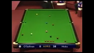 Ronnie O'Sullivan best "shot to nothing" of all time! WC 2001
