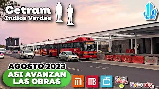 Así AVANZAN las OBRAS del CETRAM INDIOS VERDES (Agosto 2023)