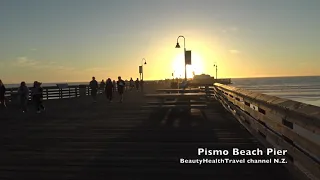 Pismo Beach Pier, Inn at The Pier, Ocean, Sunset, California