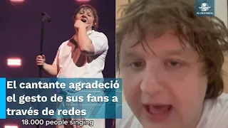 Lewis Capaldi sufre ataque de Tourette en concierto y fans reaccionan con noble gesto