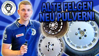 30 Jahre alte Felgen Aufarbeiten | FELGENTEC | AUTOLACKAFFEN