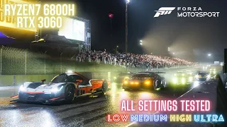 Forza Motorsport 8 | Asus TUF A15 2022 | RTX 3060 Laptop + Ryzen 7 6800H | 1080p All Settings Tested