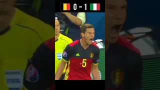 Belgium vs Italy 2016 EURO group stage Highlights #shorts #football #youtube