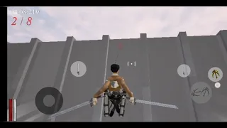 The Attack on Titan Fangame Offline On Android By [Swammy] levi gameplay