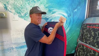 How to wax a bodyboard with eBodyboarding.com's Jay Reale