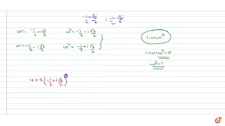 Prove that `4+5(-1/2+(isqrt3)/2)^(334)+3(-1/2+(isqrt3)/2)^(335)=isqrt3`