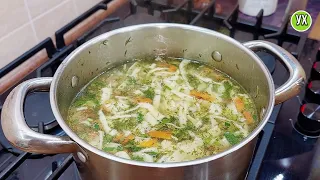 Одно яйцо и 100 граммов муки! Готовим вкусный суп из детства.