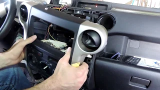 How to remove dash trim and stereo for new install 1st Gen Scion xB 2004 2006