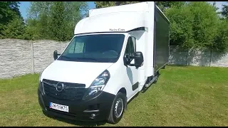 Opel Movano 2021r Plandeka Firanka Twin Cab Klimatronik Tempomat Niski Przebieg 54tys Jak Nowy