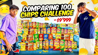 Comparing 100 Different Chip Brands In Epic Eating Challenge! 😱 - Mann Vlogs