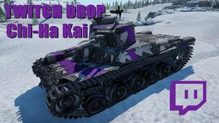 Twitch Drop Tank Chi-Ha Kai TD (War Thunder)