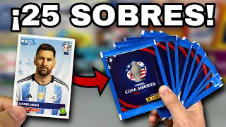 ¡BUSCANDO A MESSI EN 25 SOBRES DEL ÁLBUM DE LA COPA AMERICA 2024!