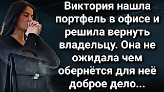 Виктория нашла портфель, затея вернуть его владельцу обернулась для нее... Аудио рассказ