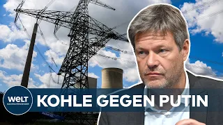 STRESSTEST FÜR REGIERUNG: Gas-Sorgen - Robert Habeck muss Kohle-Kröte schlucken