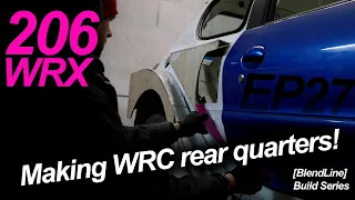 [BlendLine] Build Series *Building a budget WRC car* - 206 WRX Ep27 - Making WRC Rear Quarters!