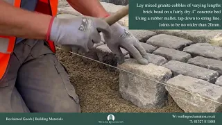 Laying and Grouting Granite Cobbles