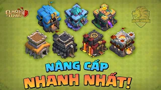 BÍ KÍP NÂNG NHANH NHẤT NGÔI LÀNG Clash of clans | Akari Gaming