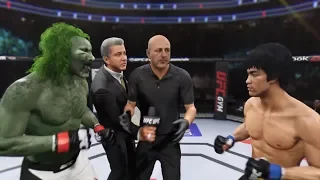 Ghoul vs. Bruce Lee (EA sports UFC 2) - CPU vs. CPU