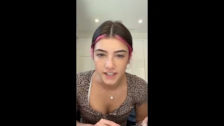 Charli D'amelio Makeup | instagram ig live 11/8/2020