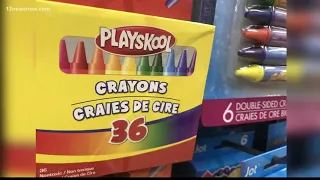 Toxic chemicals found in Playskool crayons