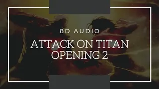 [8D Audio] Attack on Titan – Opening 2 Jiyuu no Tsubasa I 8D MUSIC | 8D ANIME Music 🎧 | OP
