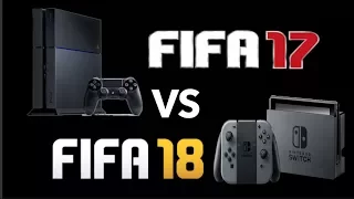 FIFA 18 Nintendo Switch VS FIFA 17 PS4 - Comparison Video