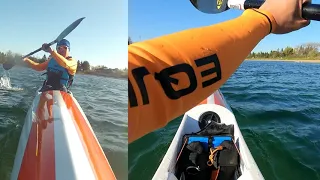 GoPro Hero 2 and 9 Side-by-Side Surfski Comparison