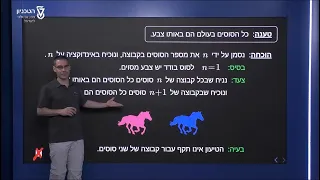 הוכחות באינדוקציה - כל הסוסים בעולם הם באותו צבע