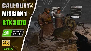 Call of Duty 2 -  Миисия #1 -  [Обучение красноармейцев] - 4K  I  60fps