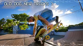 Old Dog Learning New (Skateboard) Tricks!