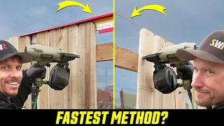 Bump Board VS String! Fastest Method For Building Privacy Fence