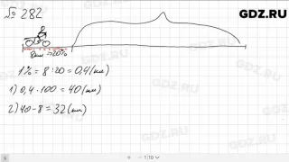 № 282 - Математика 6 класс Зубарева