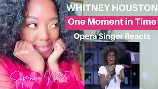 Opera Singer Reacts to Whitney Houston | One Moment In Time 1989 Grammys | Performance Analysis