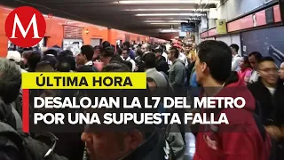 Metro de CdMx suspende servicio en 9 estaciones de la Línea 7