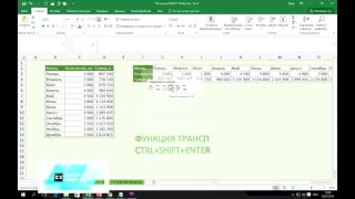3 способа транспонирования таблиц в Excel