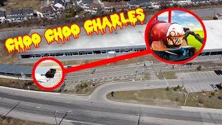 DRONE CATCHES CHOO CHOO CHARLES AT THE OLD TRAINYARDS! (DO NOT GO LOOKING FOR HIM)