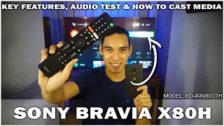 Sony Bravia X80H (49" Android TV) | Key Features, Audio Test, and How To Cast Media