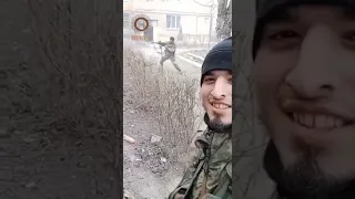Лезгинка от ЧЕЧЕНЦА во время боя на Украине