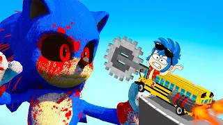 SONIC.EXE Vs SUPER AUTOS 😱💥🚗