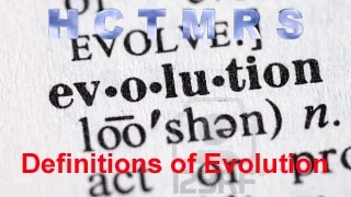 How Creationism Taught Me Real Science 37 The Definitions of Evolution