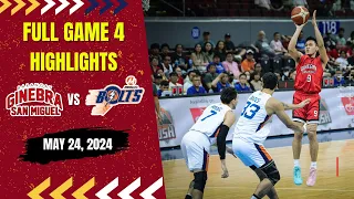 BRGY. GINEBRA SAN MIGUEL vs. MERALCO BOLTS | MAY 24, 2024 | FULL GAME 4 HIGHLIGHTS