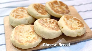 오븐으로 빵 만들지 마세요! 후라이팬으로 치즈빵 만드는 바로 그 유명한 방법! Cheese Bread Recipe,No 오븐 맛있는 초간단 후라이팬빵 만들기 꿀팁 대공개 피타브레드