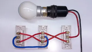 1 bulb 3 switch controls connection|wiring of two way switch by Electric Guruji