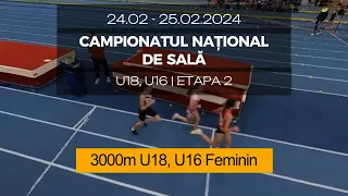 3000m U18, U16 Feminin | Campionatul Național de Sală - Etapa 2