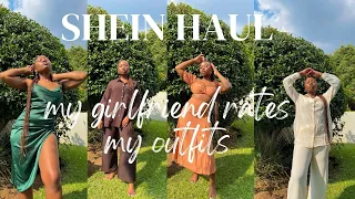 SHEIN HAUL | MY GIRLFRIEND RATES MY OUTFITS  | Gugu & Kearabilwe | South African Queer Couple