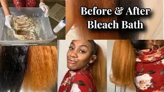 How To Do Bleach Bath Method| WaterColor Black Hair Method | AALIYAH ZHANÉ